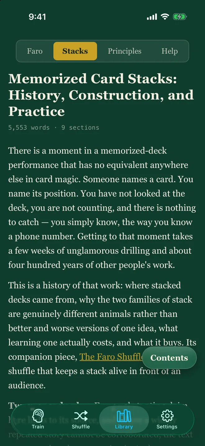 The Library: Memorized Card Stacks, History, Construction, and Practice.